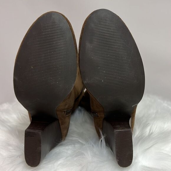 Plume by Faryl Robin Slouch Suede Knee High Heeled Boots Size 9 BIN 18 - Picture 7 of 7